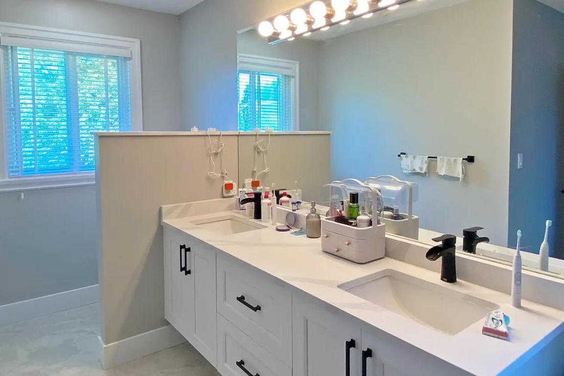 surrey home renovation; bathroom remodel after image