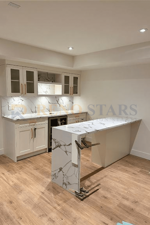 “Beautifully renovated kitchen as part of a home renovation in Coquitlam featuring contemporary design and high-quality finishes”